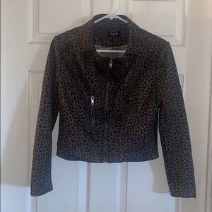 Fate Cheetah 🐆 Print  Zip Moto Jacket